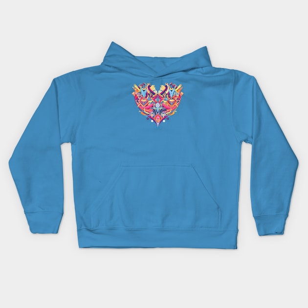 Carte Coeur Kids Hoodie by yoaz